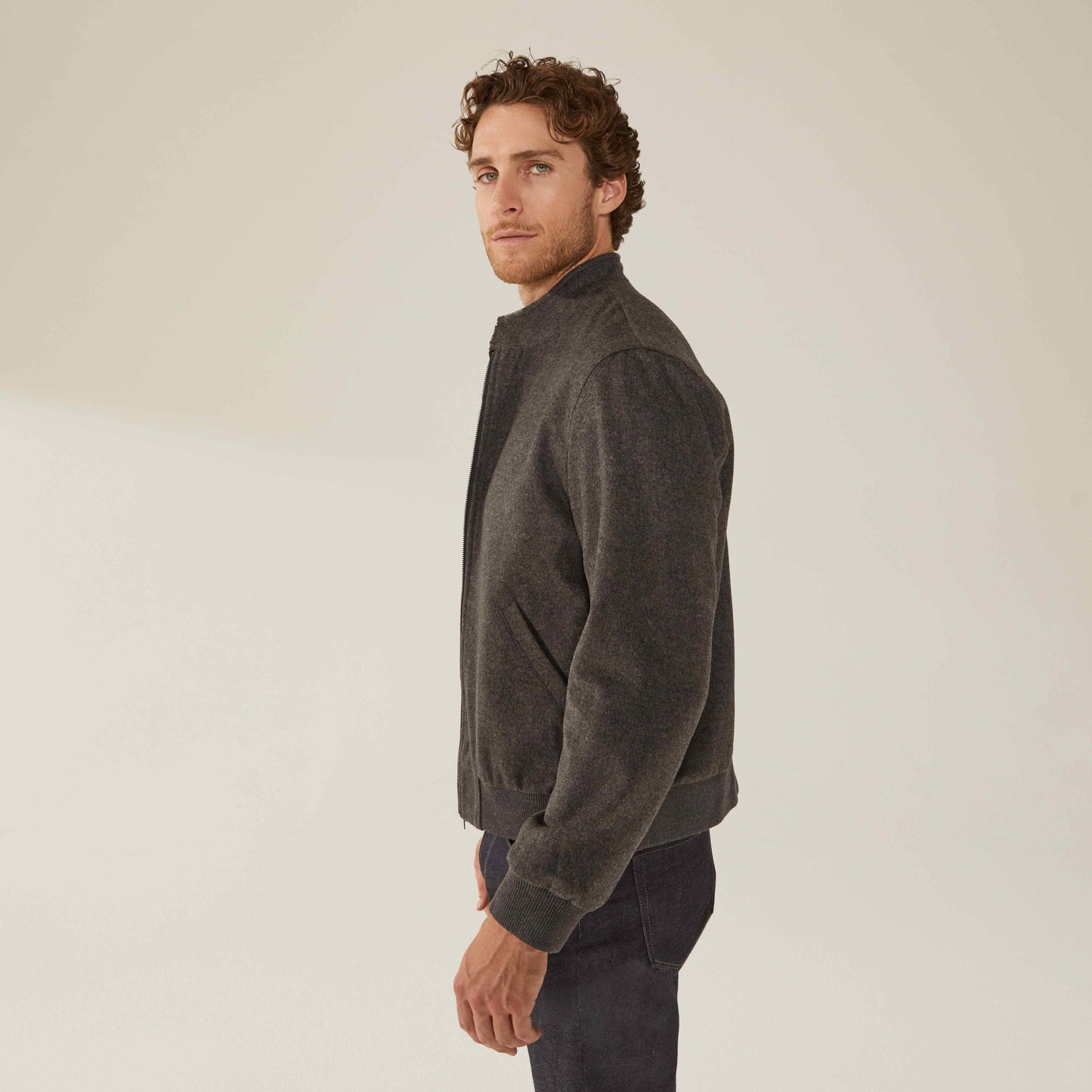 Chase Cashmere-Wool Bomber Jacket by Italic