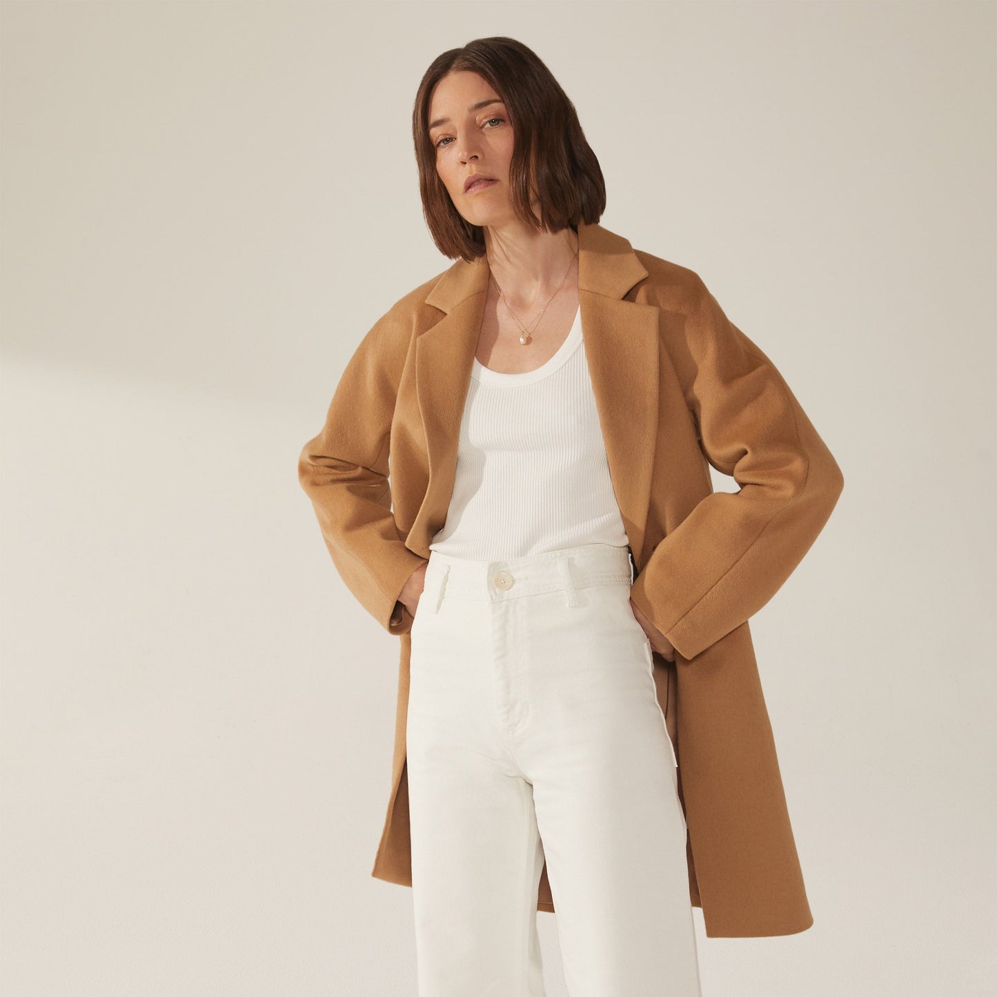 Risa Cashmere-Wool Button Down Coat by Italic