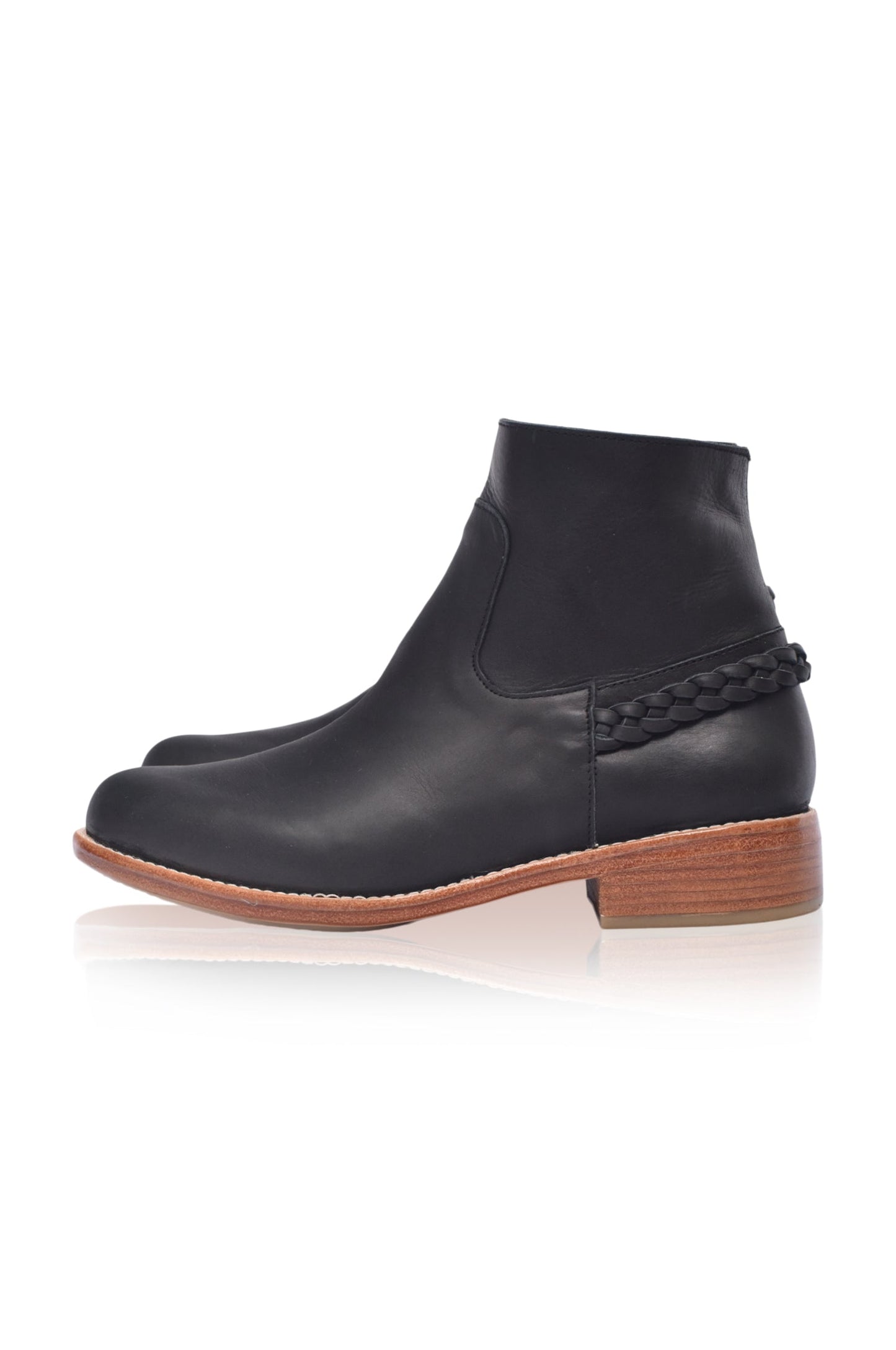 Alexa Ankle Leather Boots by ELF