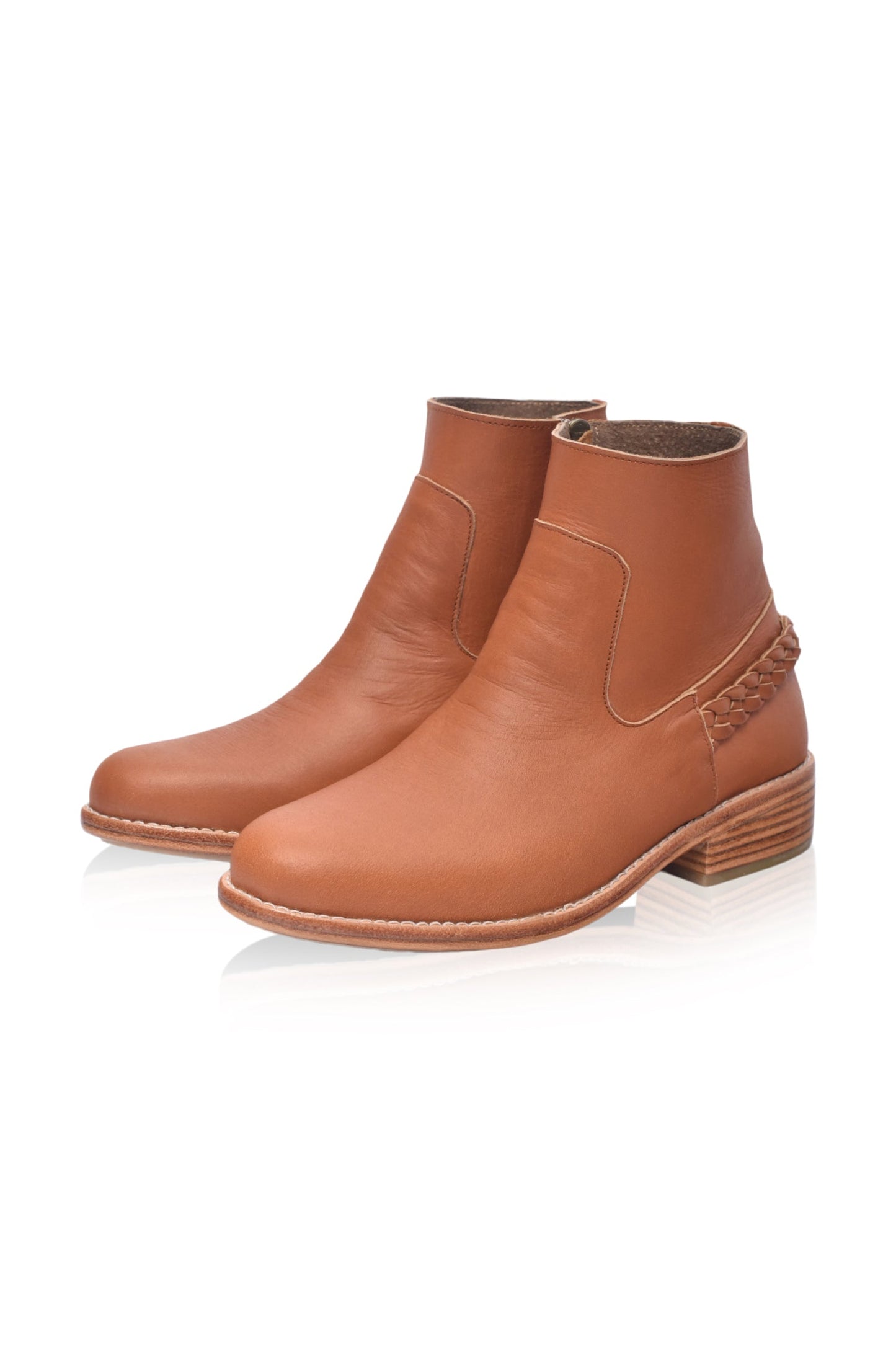 Alexa Ankle Leather Boots by ELF