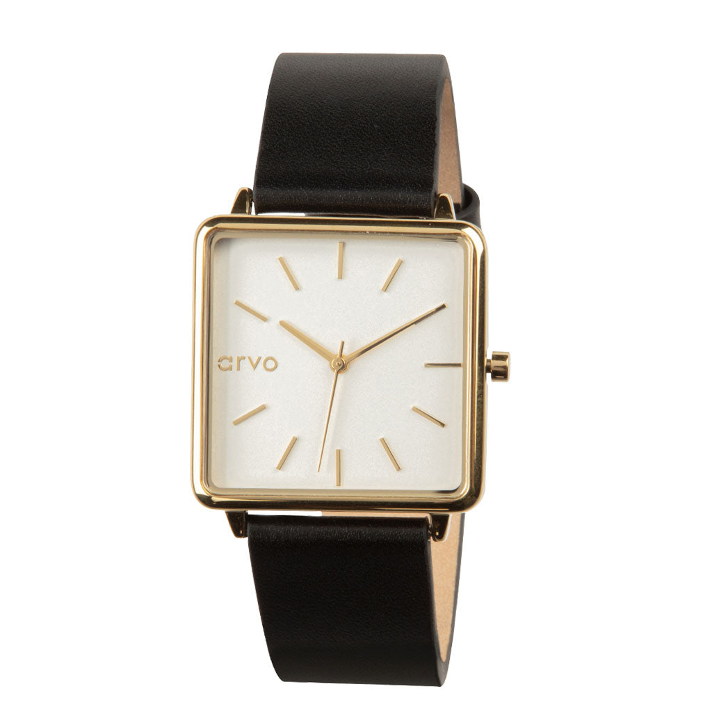 Arvo Time Squared Watch Gold Gift Set by Arvo