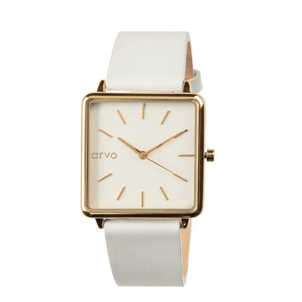 Arvo Time Squared Watch Gold Gift Set by Arvo