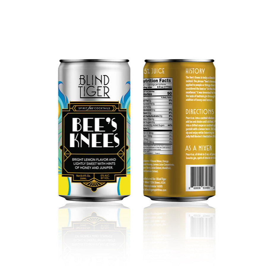 Bee's Knees Slim Can 4-pack (33.6oz) by Blind Tiger Spirit-Free