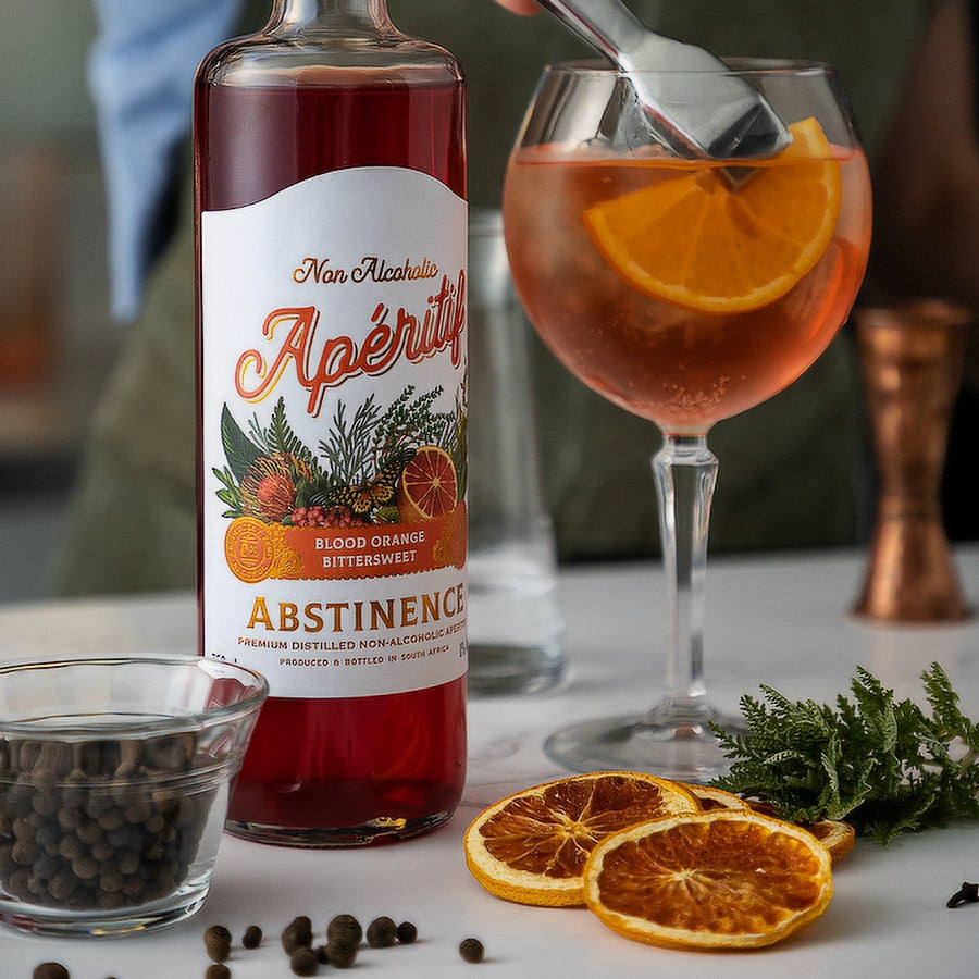 Blood Orange Aperitif by Abstinence Spirits