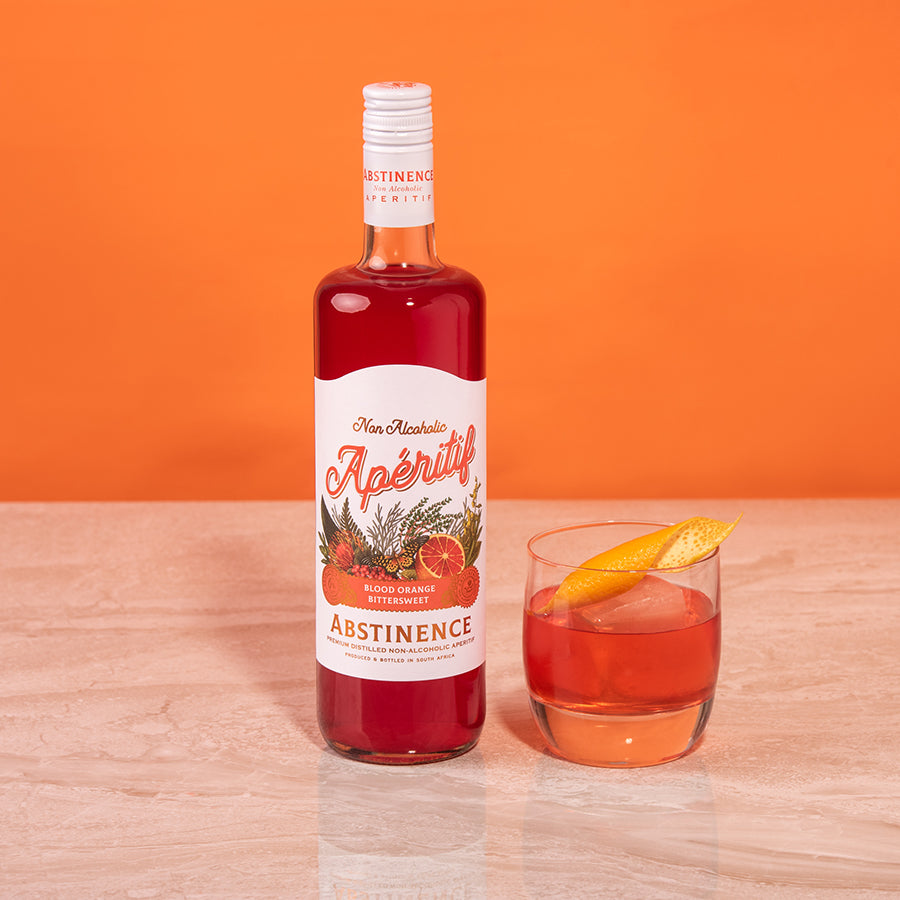 Blood Orange Aperitif by Abstinence Spirits