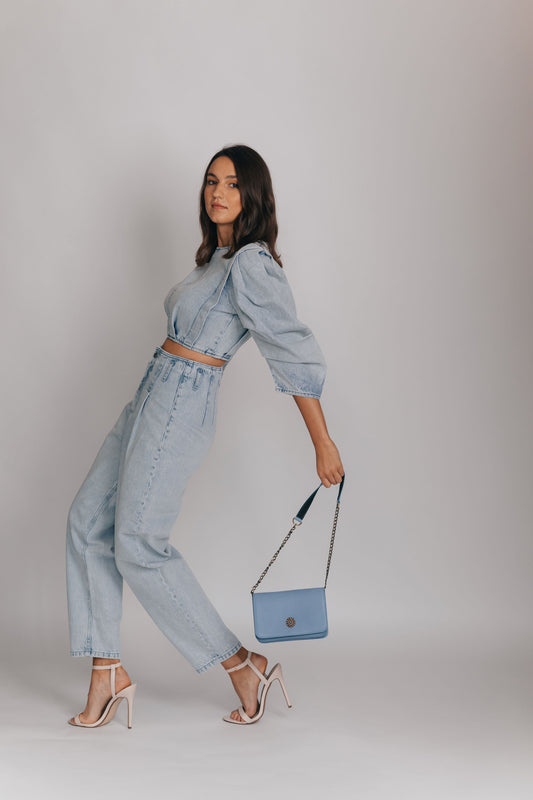 Chain crossbody BAG - Blue Sky by BYNES NEW YORK | Apparel & Accessories