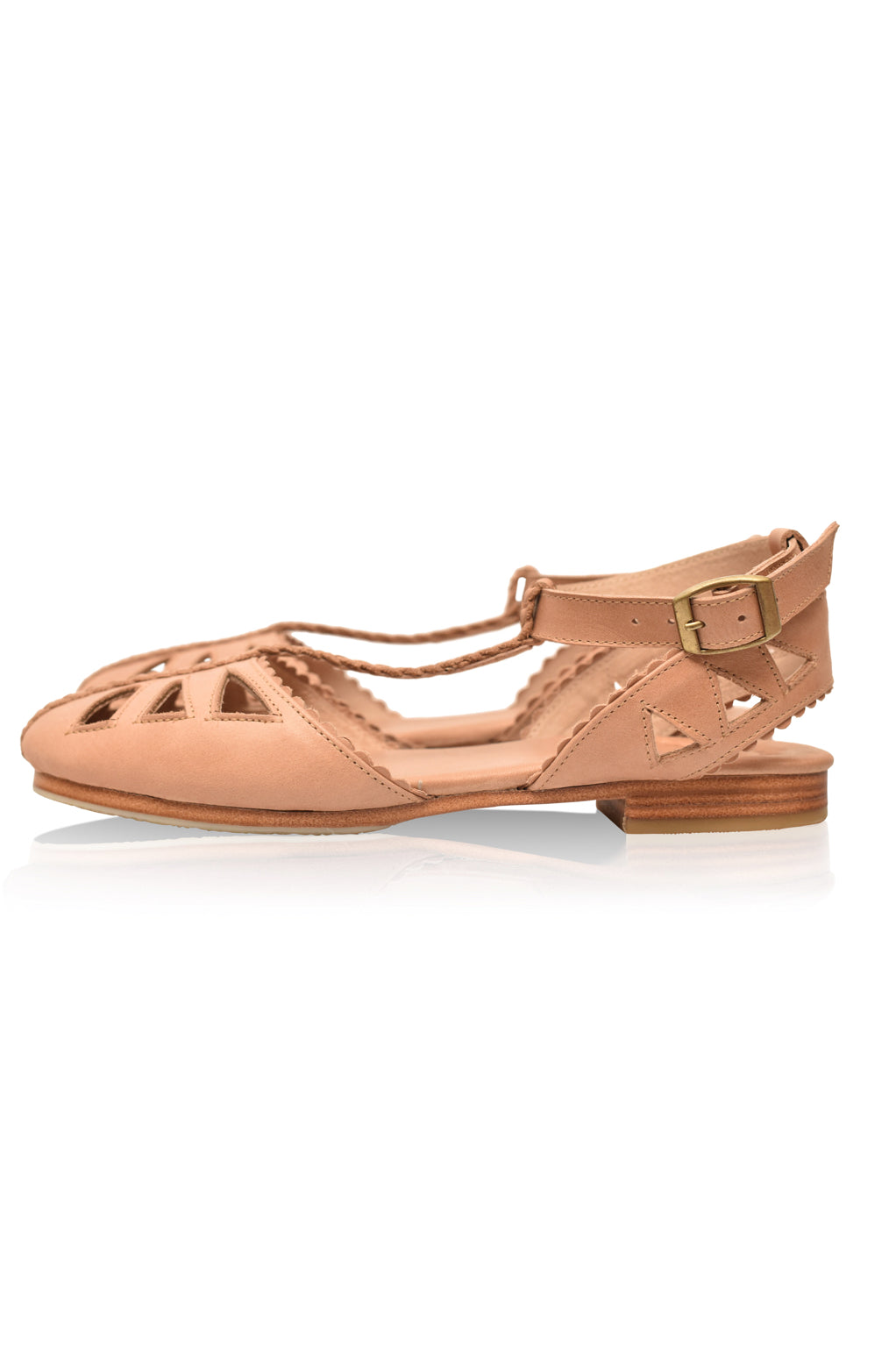 Bounty T-strap Leather Sandals by ELF