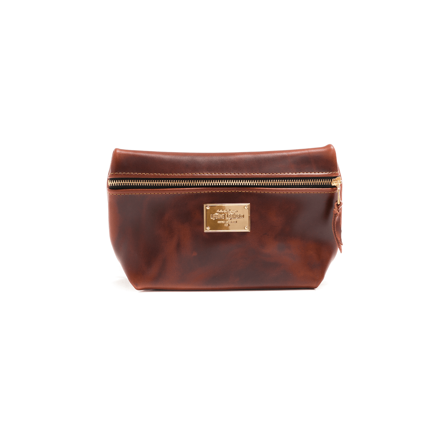 Smooth Leather Cosmetic Bag by Lifetime Leather Co