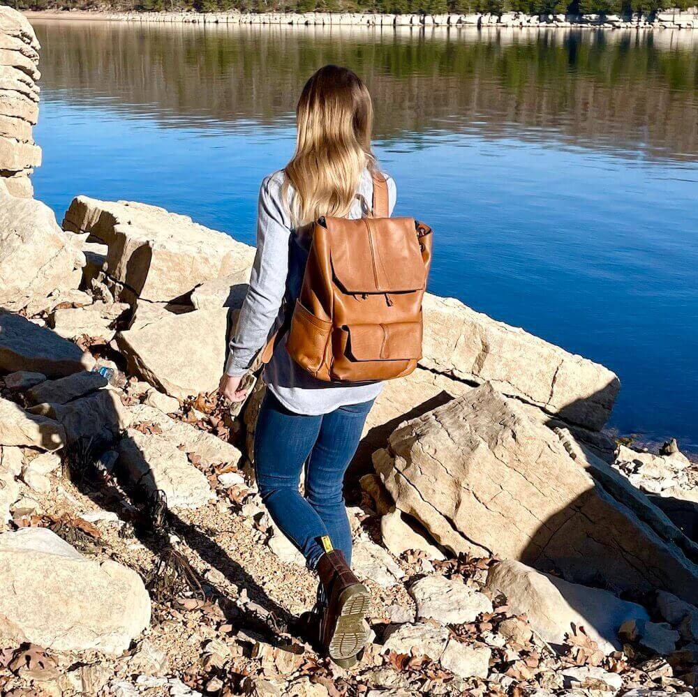 Ellington Leather Backpack by Mission Mercantile Leather Goods