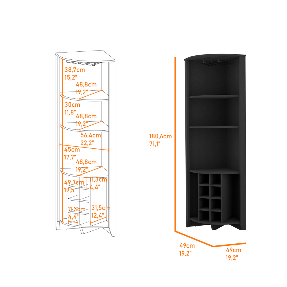 Bouvet Corner Bar Cabinet