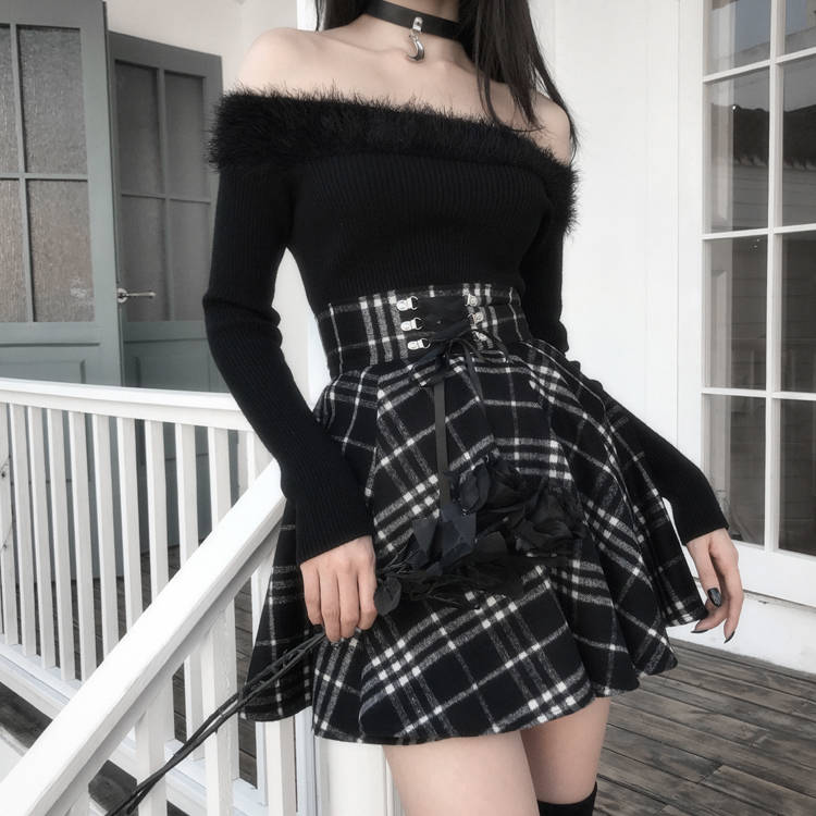 Ash's Plaid Skirt by The Cursed Closet