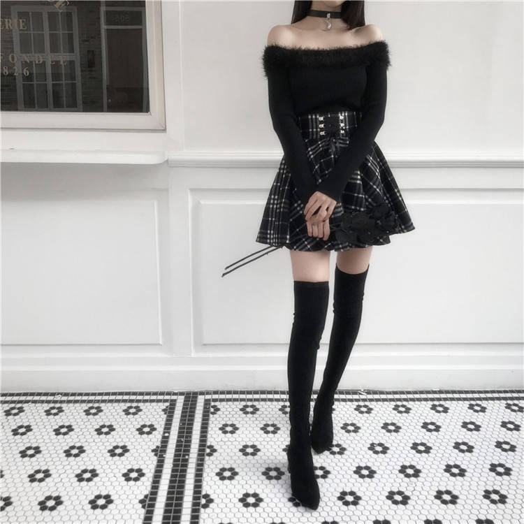 Ash's Plaid Skirt by The Cursed Closet