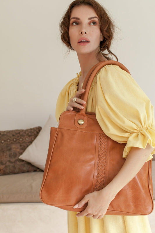 Freedom Leather Tote by ELF