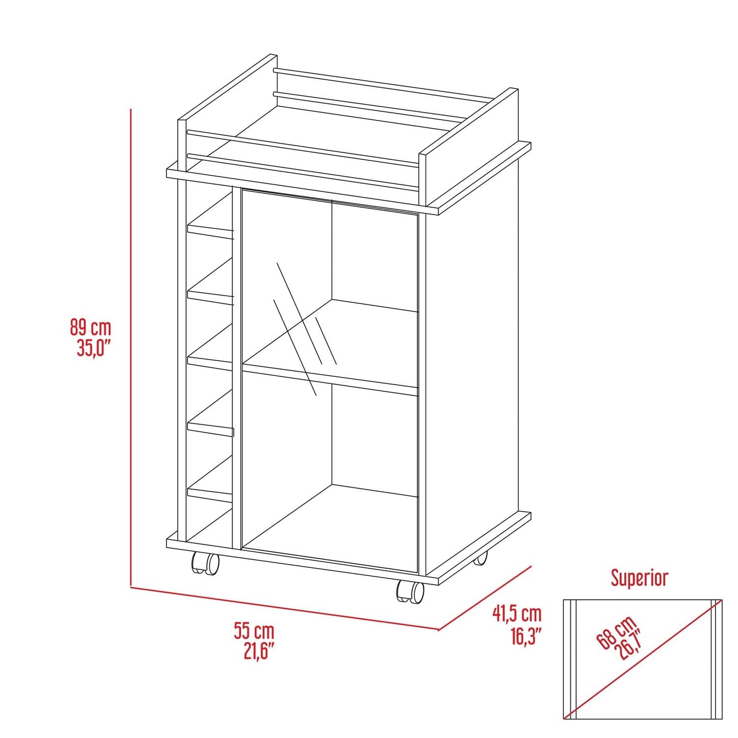 Vegas Bar Cart