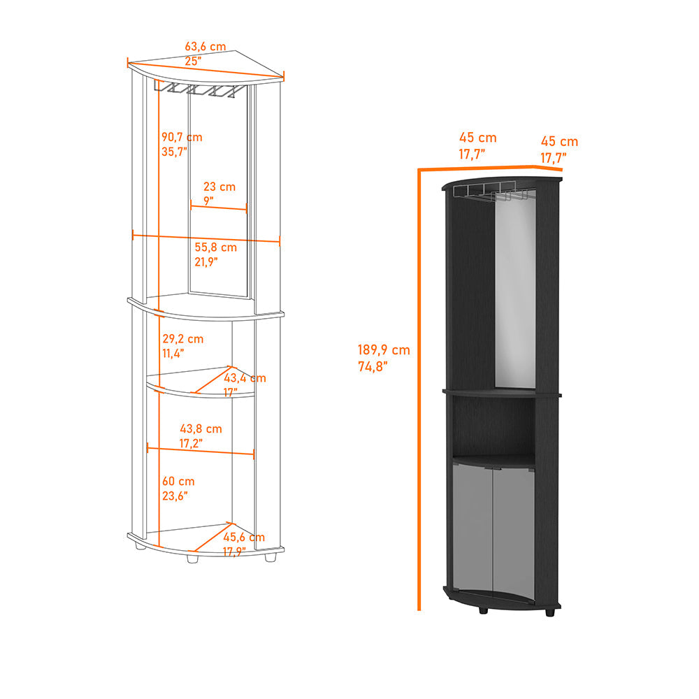 Oregon Corner Bar Cabinet