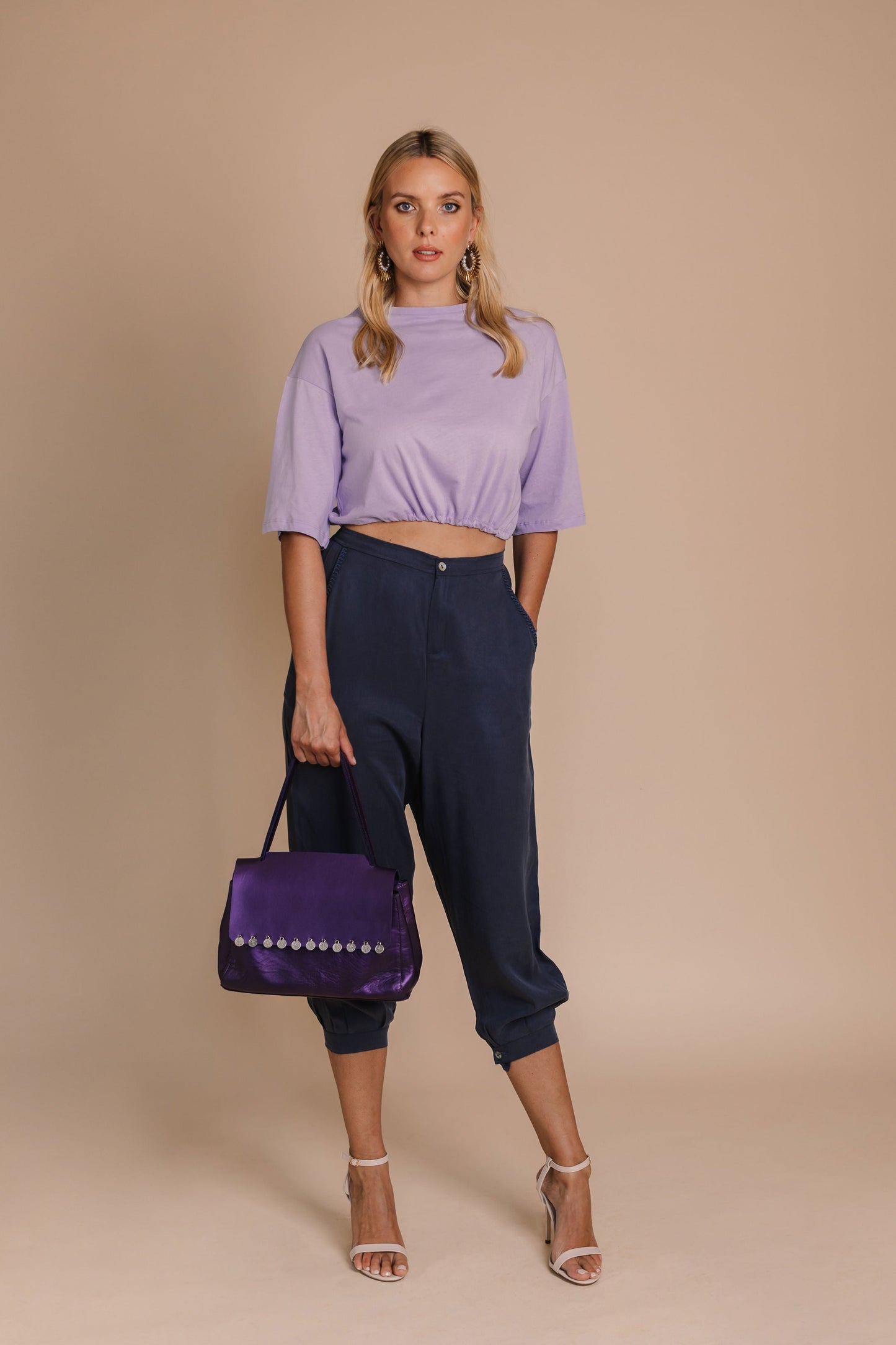 Organic Tencel Utilitarian Ankle Pants by BYNES NEW YORK | Apparel & Accessories