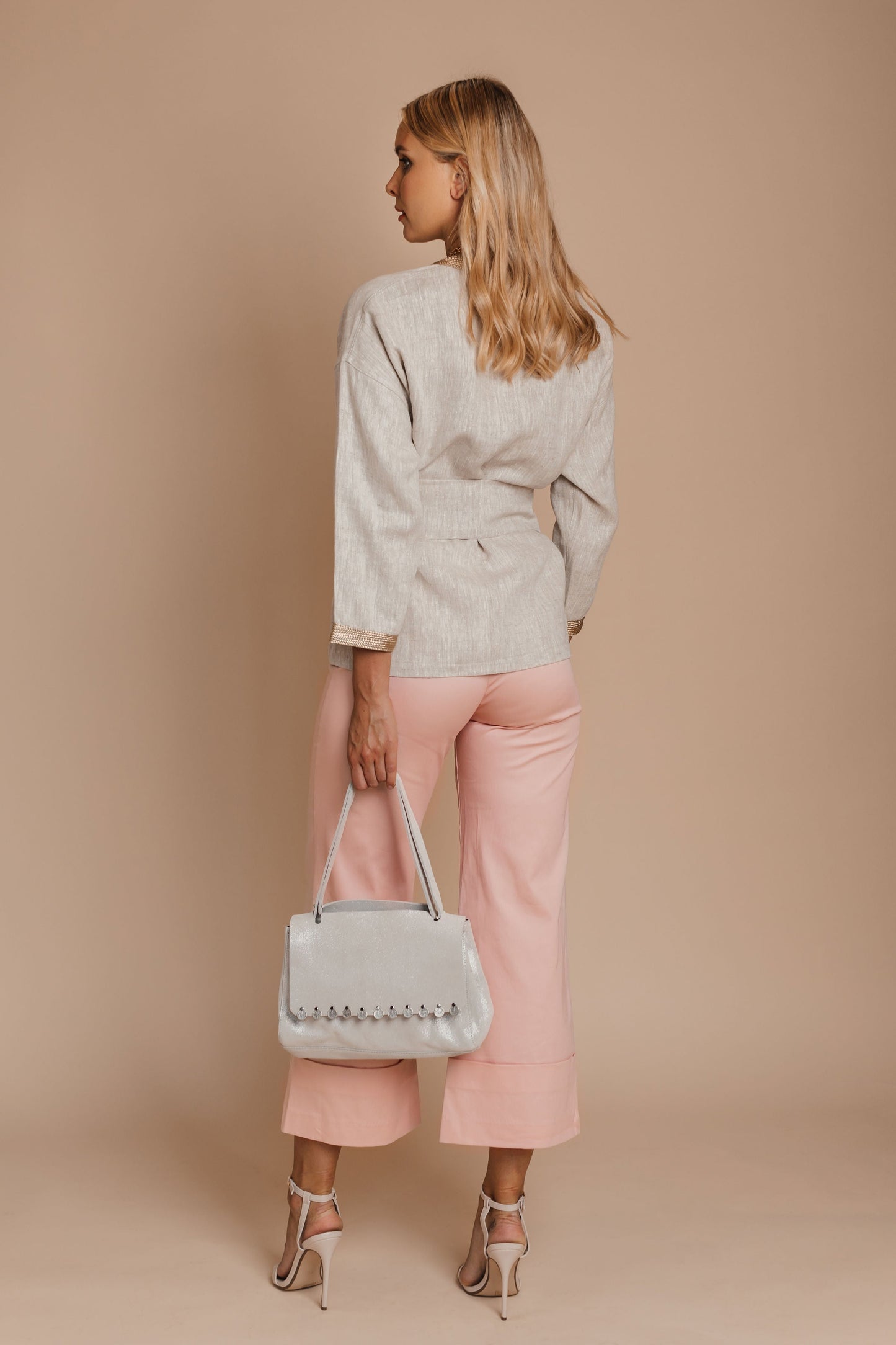 Italian High-Rise Flare Pants by BYNES NEW YORK | Apparel & Accessories