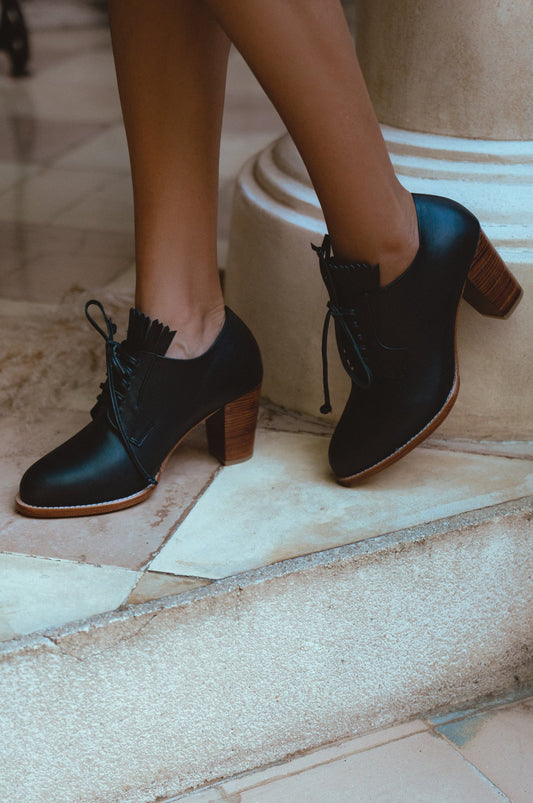 Lyon Lace-up Leather Oxfords by ELF