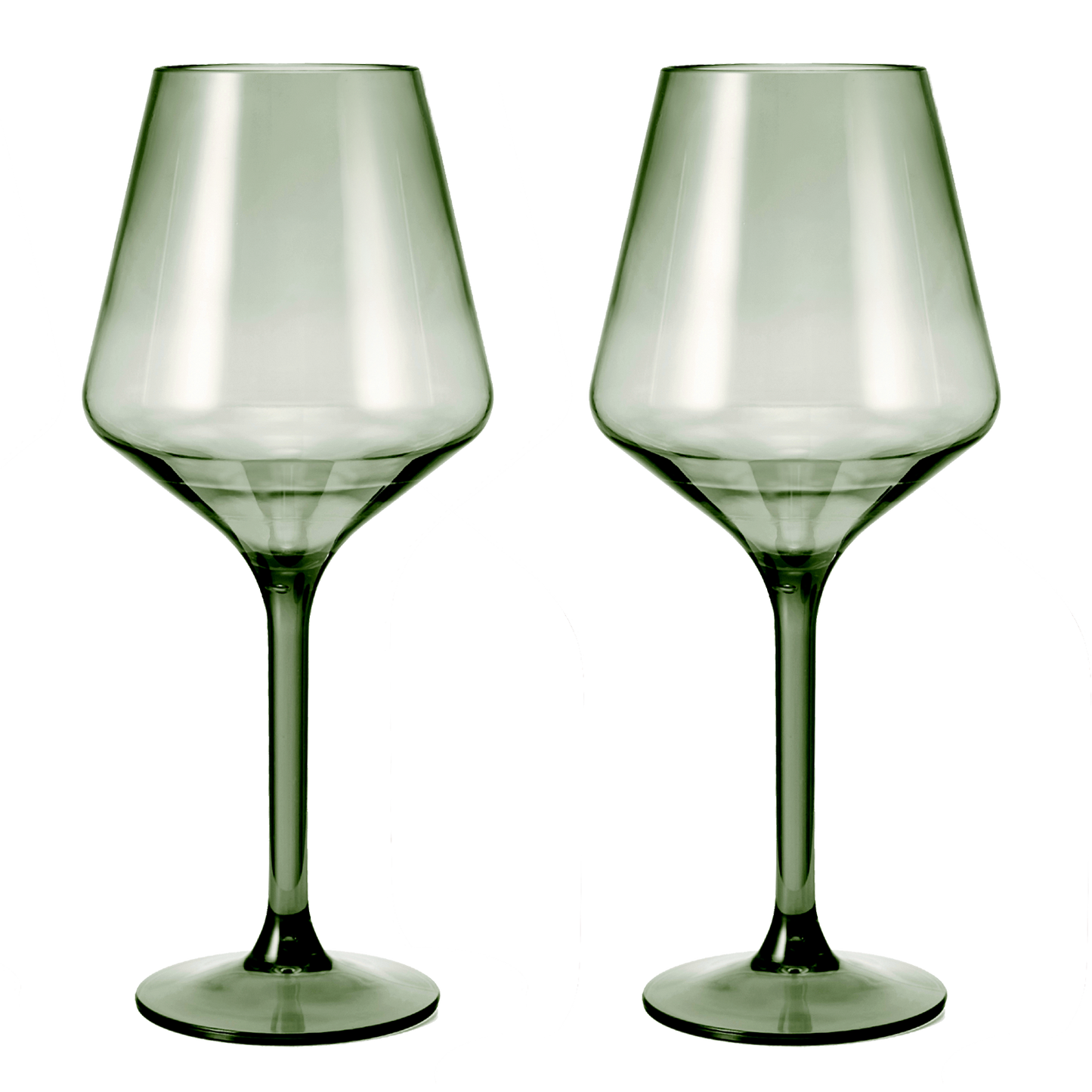 Floating Wine Glasses for Pool - Set of 2-15 OZ Shatterproof