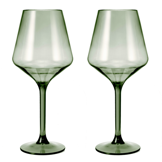 Floating Wine Glasses for Pool - Set of 2-15 OZ Shatterproof