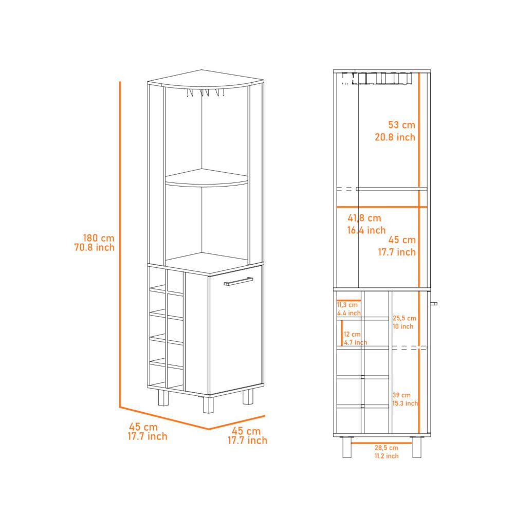 Leah Corner Bar Cabinet