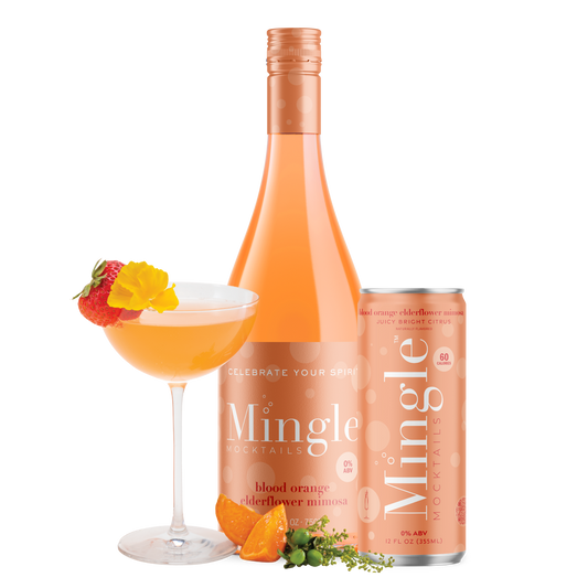 Mingle Mocktails Blood Orange Elderflower- Non Alcoholic Beverages