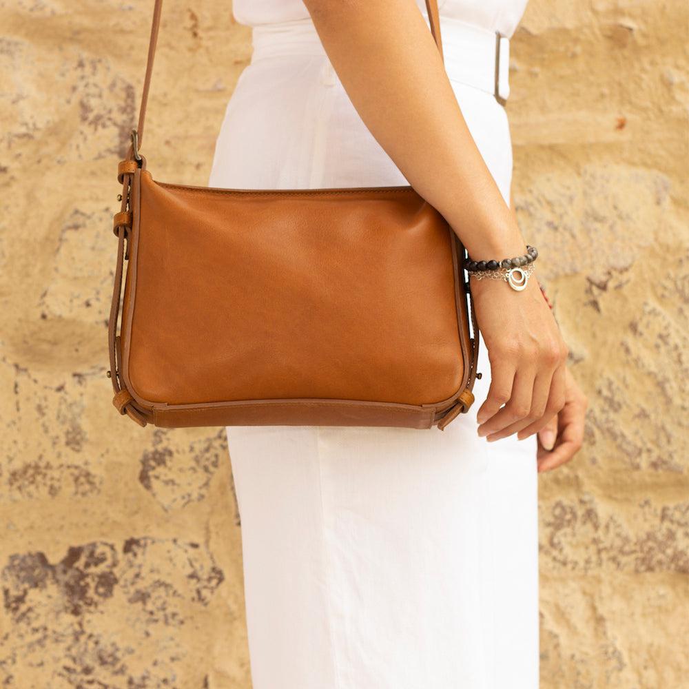 Ellington Leather Crossbody Purse by Mission Mercantile Leather Goods