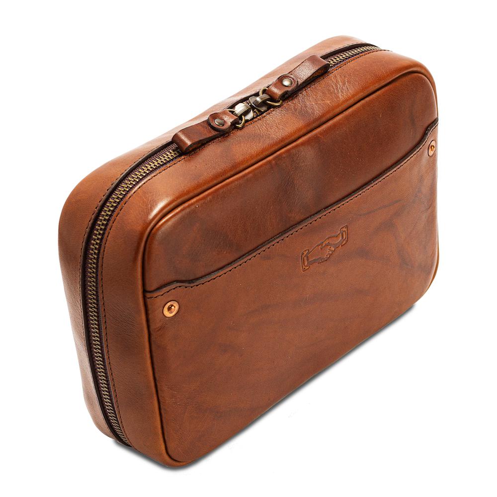 Heritage Leather "Doc" Electronics Organizer / Toiletry Kit by Mission Mercantile Leather Goods