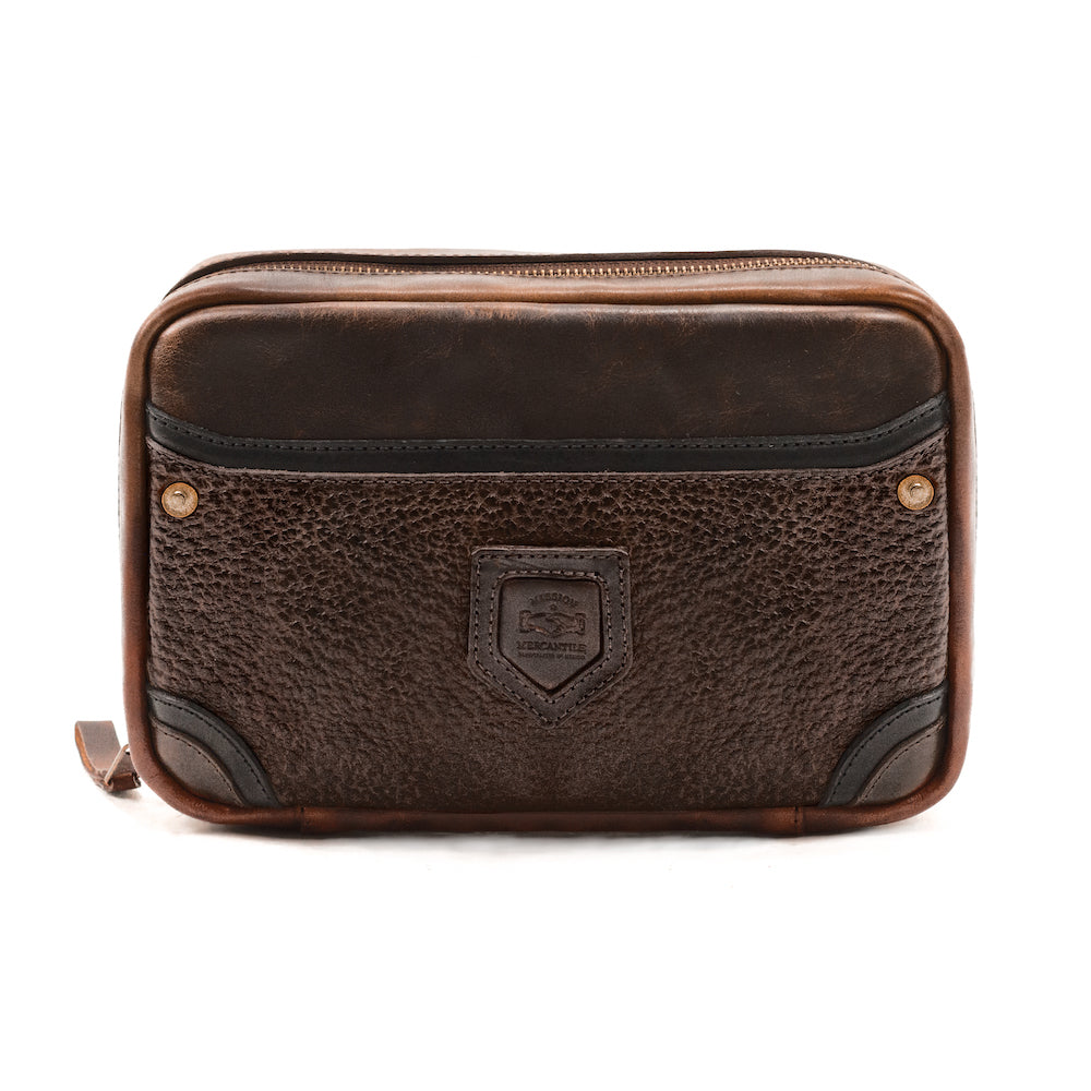 Heritage Leather "Doc" Electronics Organizer / Toiletry Kit by Mission Mercantile Leather Goods