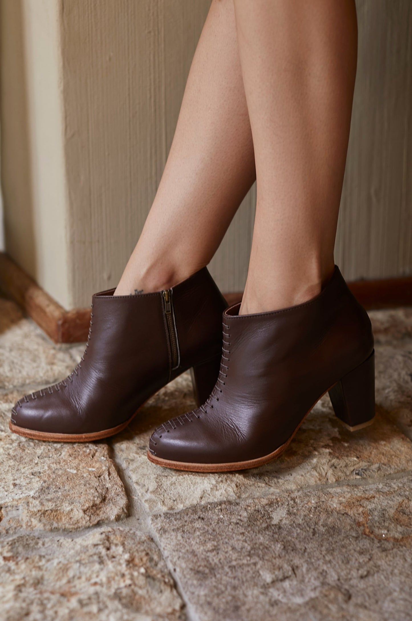 Monte Carlo Leather Booties by ELF