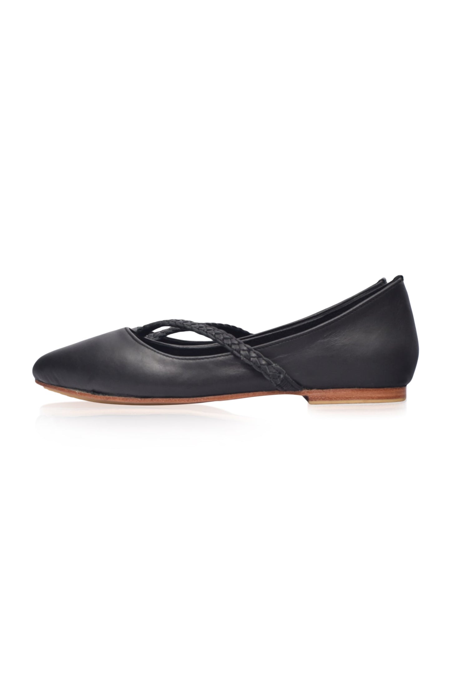 Orenda Elegant Leather Ballet Flats by ELF