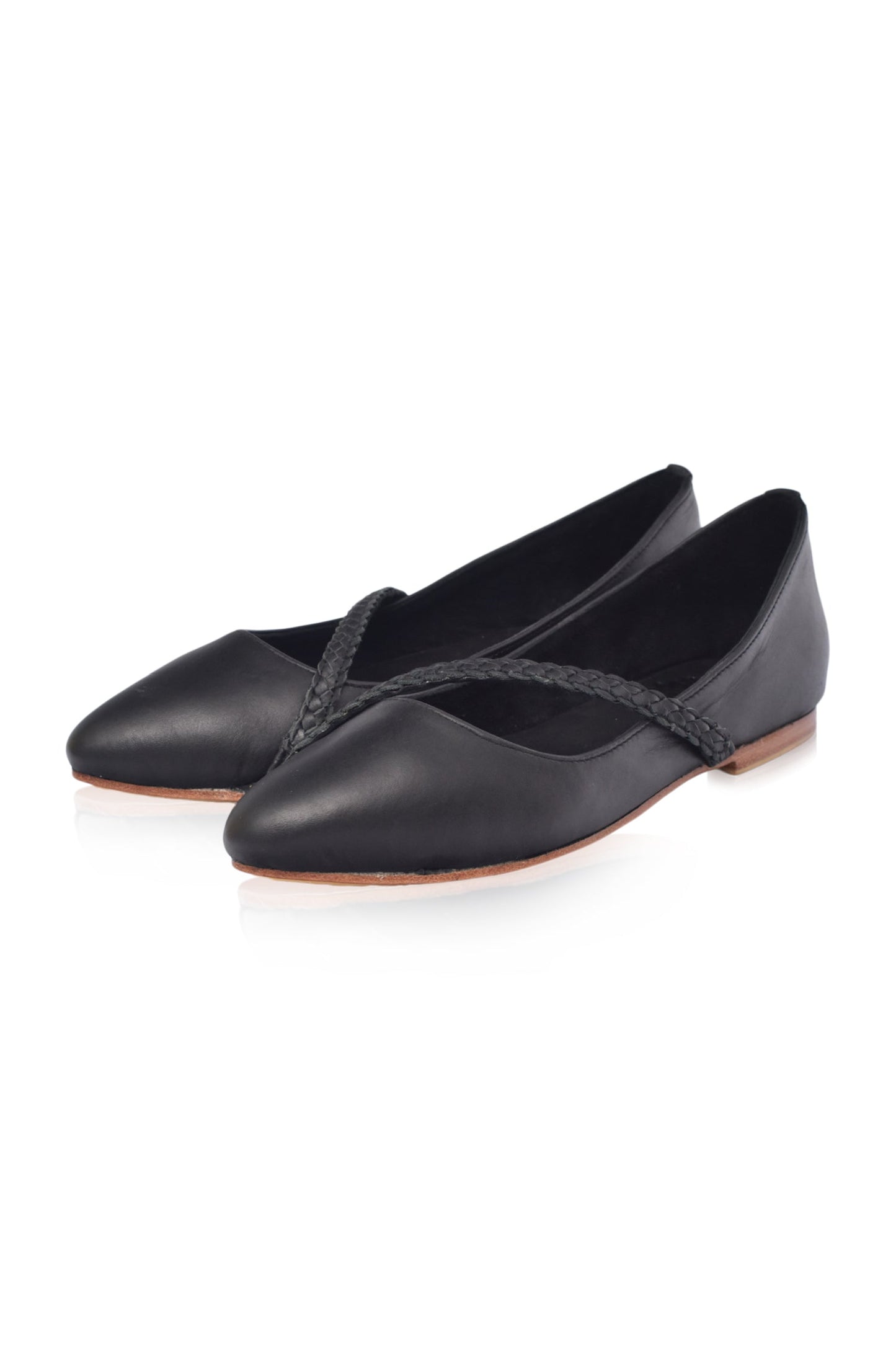 Orenda Elegant Leather Ballet Flats by ELF
