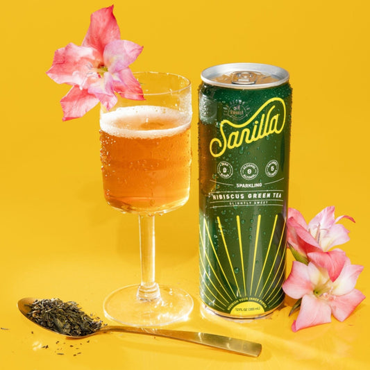 Sparkling Organic Green Hibiscus Tea by Drink Sarilla