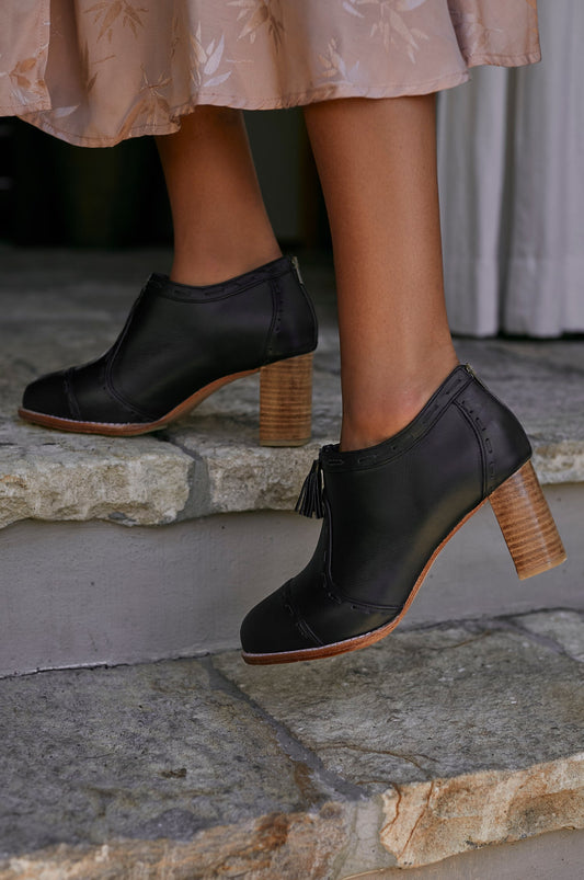Sensational Leather Booties by ELF