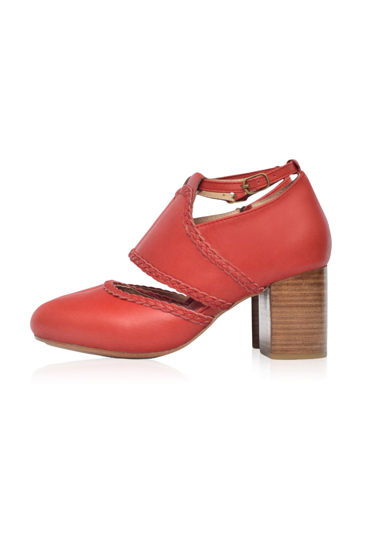 Serenity Leather Heels by ELF