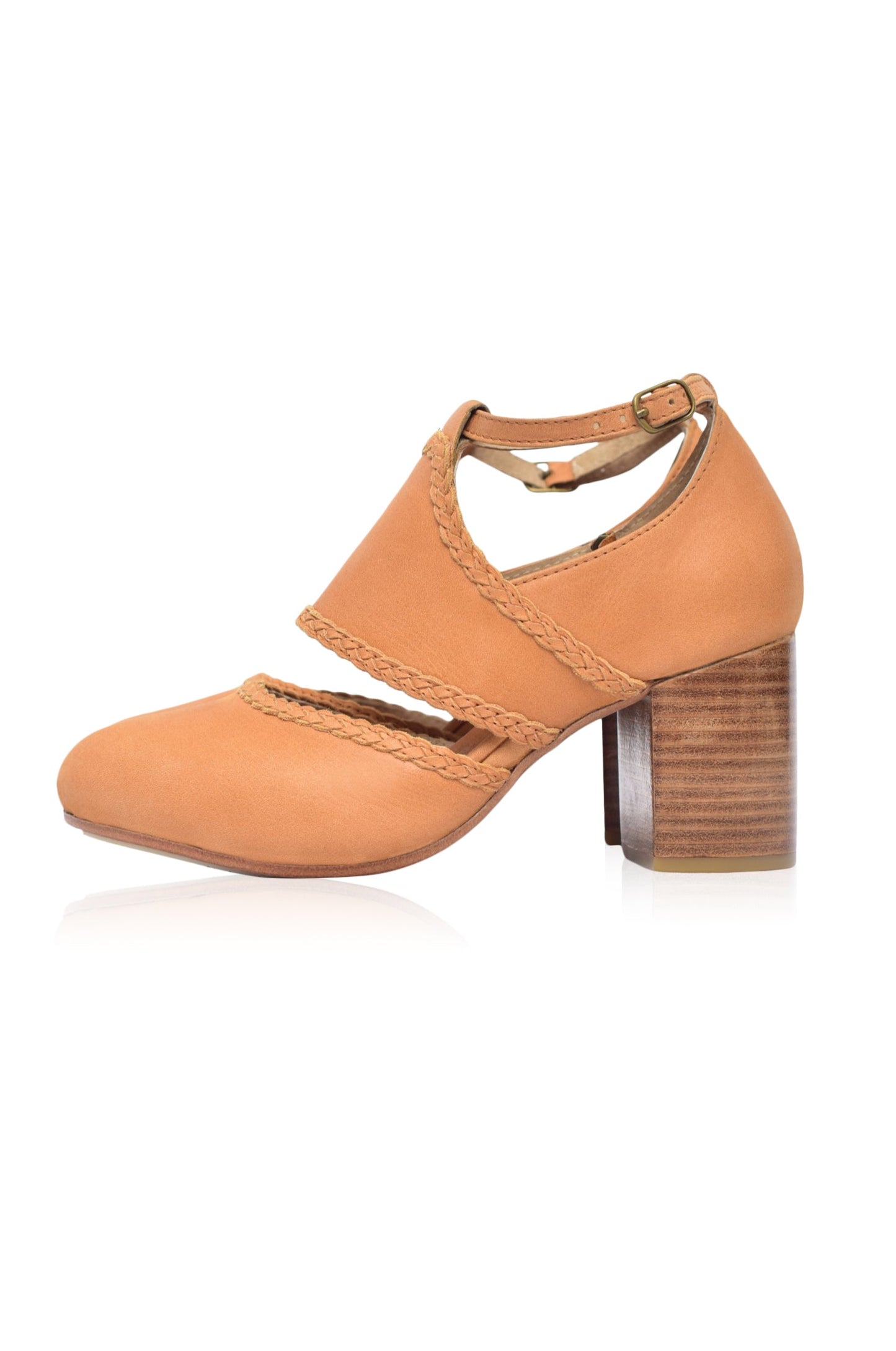 Serenity Leather Heels by ELF