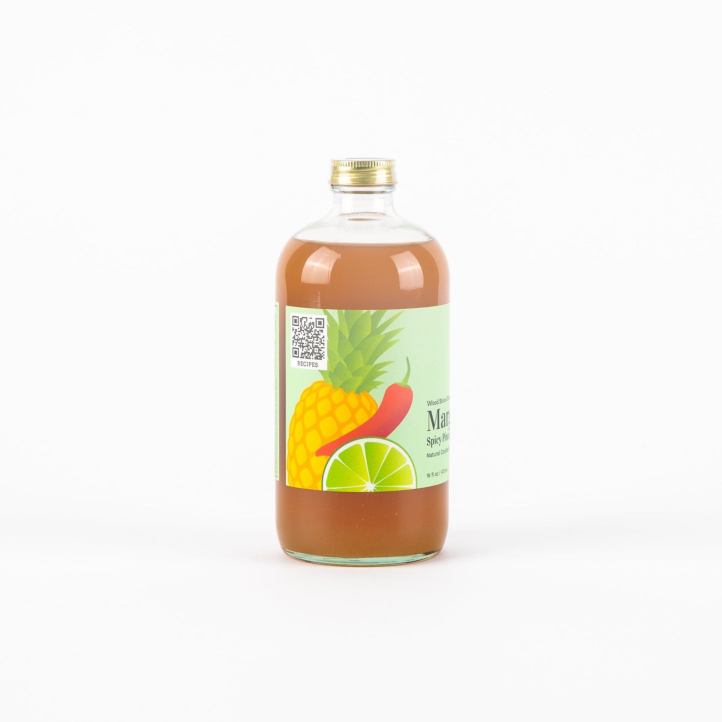 Margarita (Spicy Pineapple & Lime) Mixer, 16 fl oz by Wood Stove Kitchen