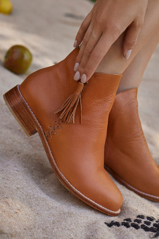 Treasure Leather Ankle Boots by ELF