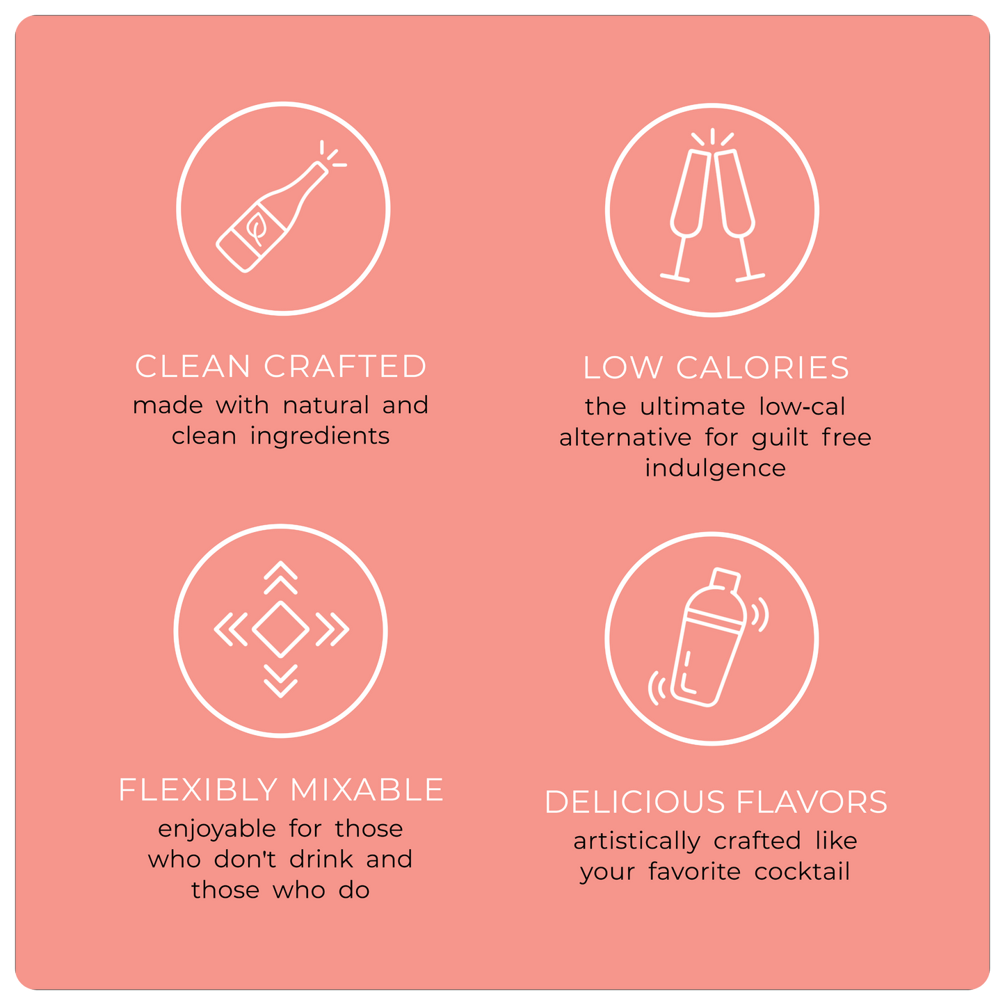 6 Flavor Variety Pack by Mingle Mocktails - Non Alcoholic Beverages