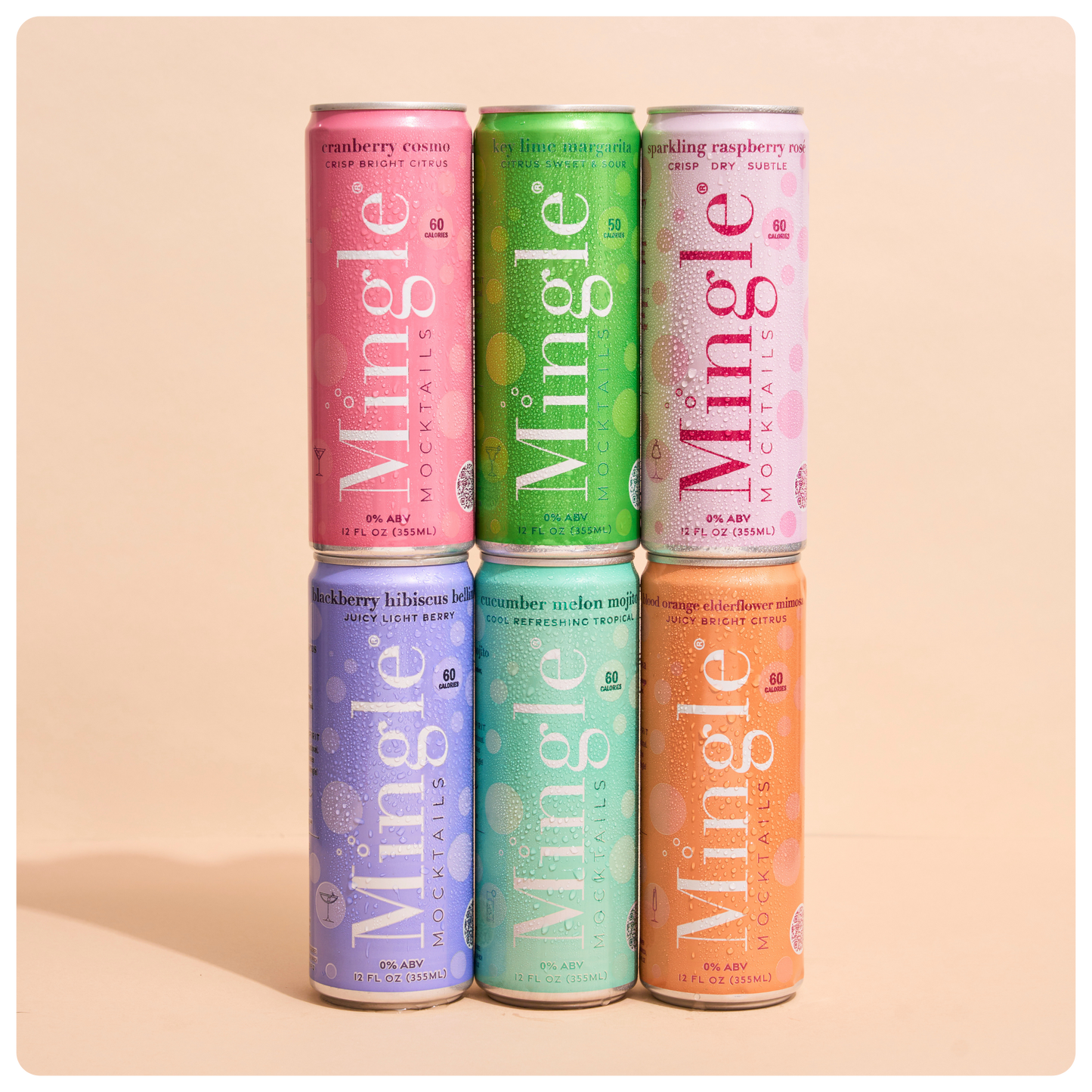 6 Flavor Variety Pack by Mingle Mocktails - Non Alcoholic Beverages