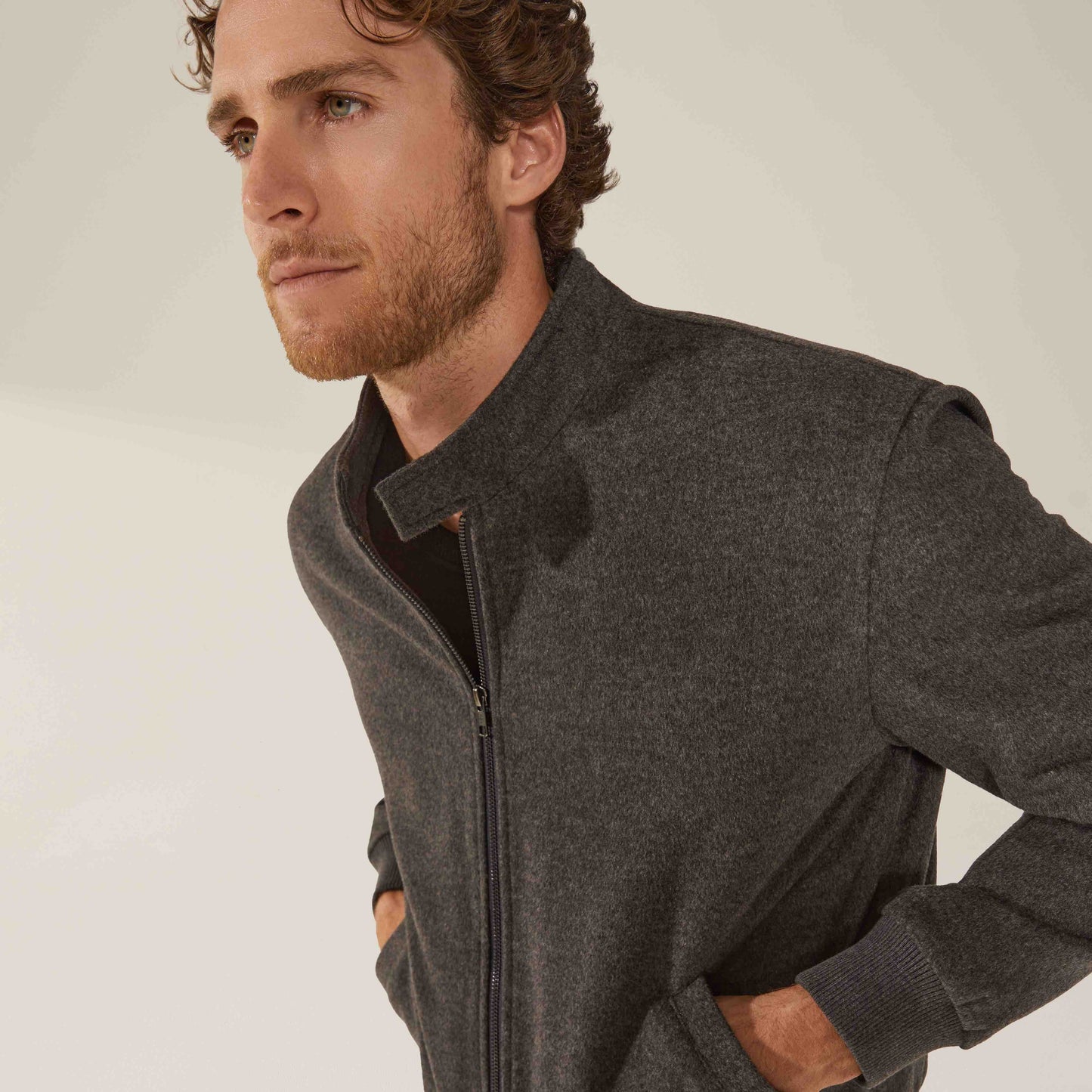 Chase Cashmere-Wool Bomber Jacket by Italic