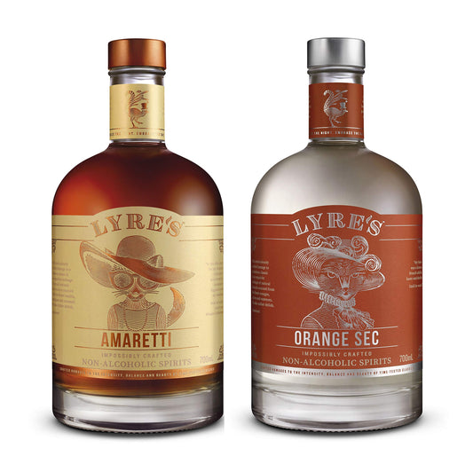 Lyre's Amaretti Jam Smash Non-Alcoholic Set (Pack of 2) | Amaretti & Orange Sec