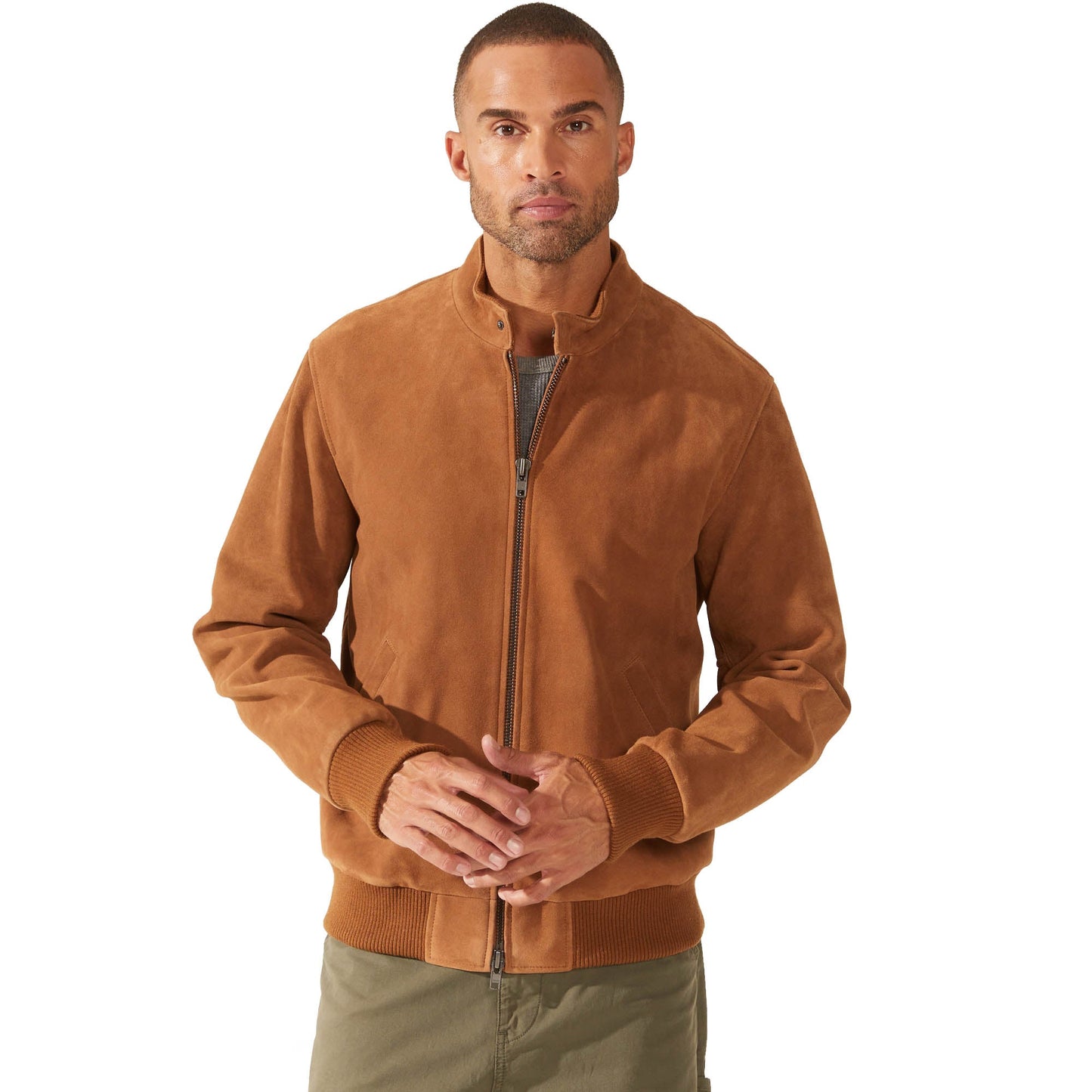 Chase Suede Bomber Jacket by Italic