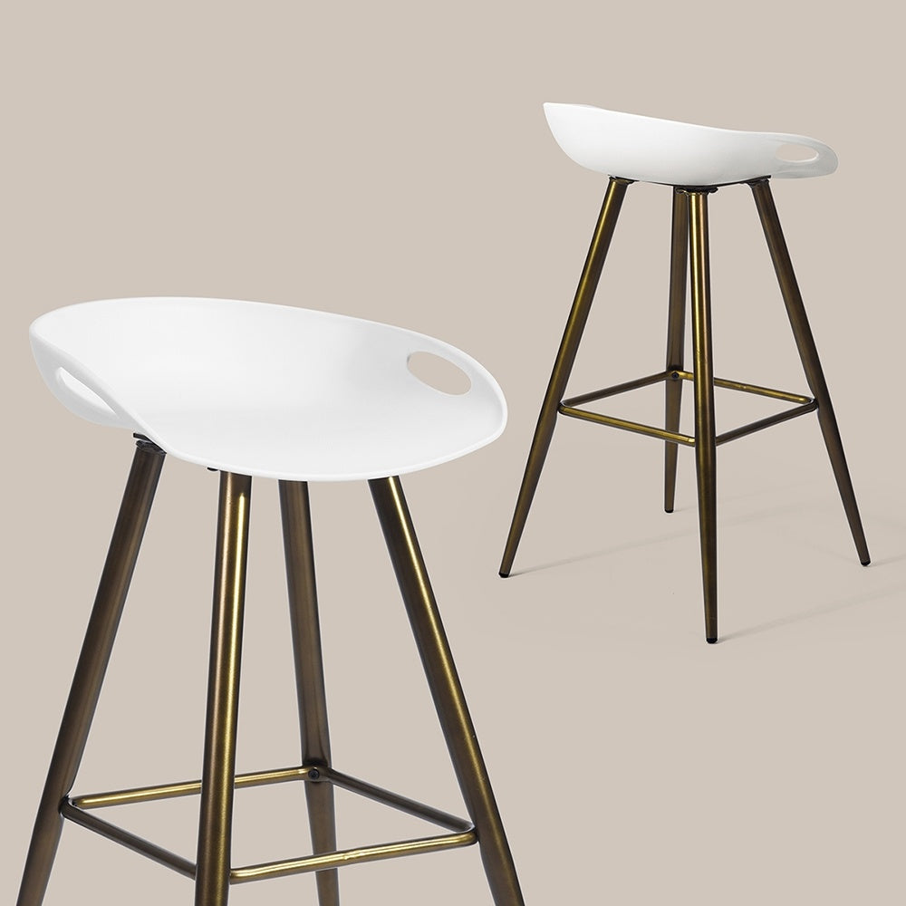 Set of 2 Back Bar & Counter Stools by Blak Hom