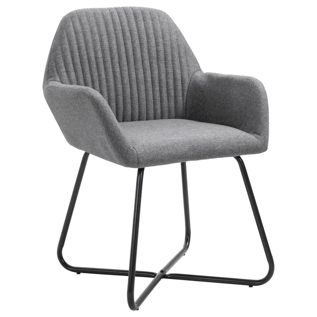 Set of 2 Lounge Chairs in Dark Gray Fabric by Blak Hom