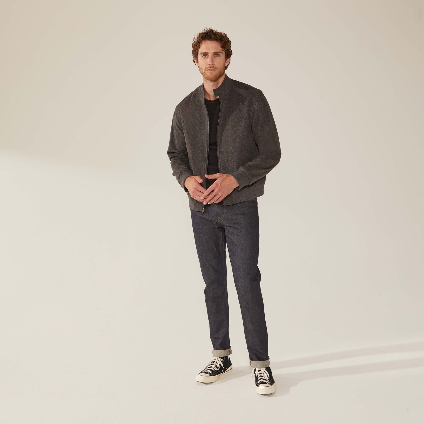 Chase Cashmere-Wool Bomber Jacket by Italic