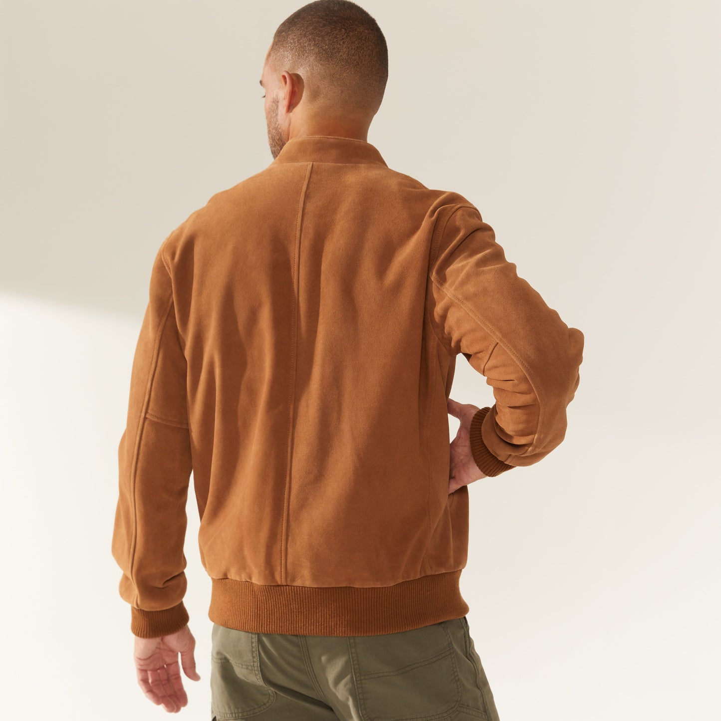 Chase Suede Bomber Jacket by Italic