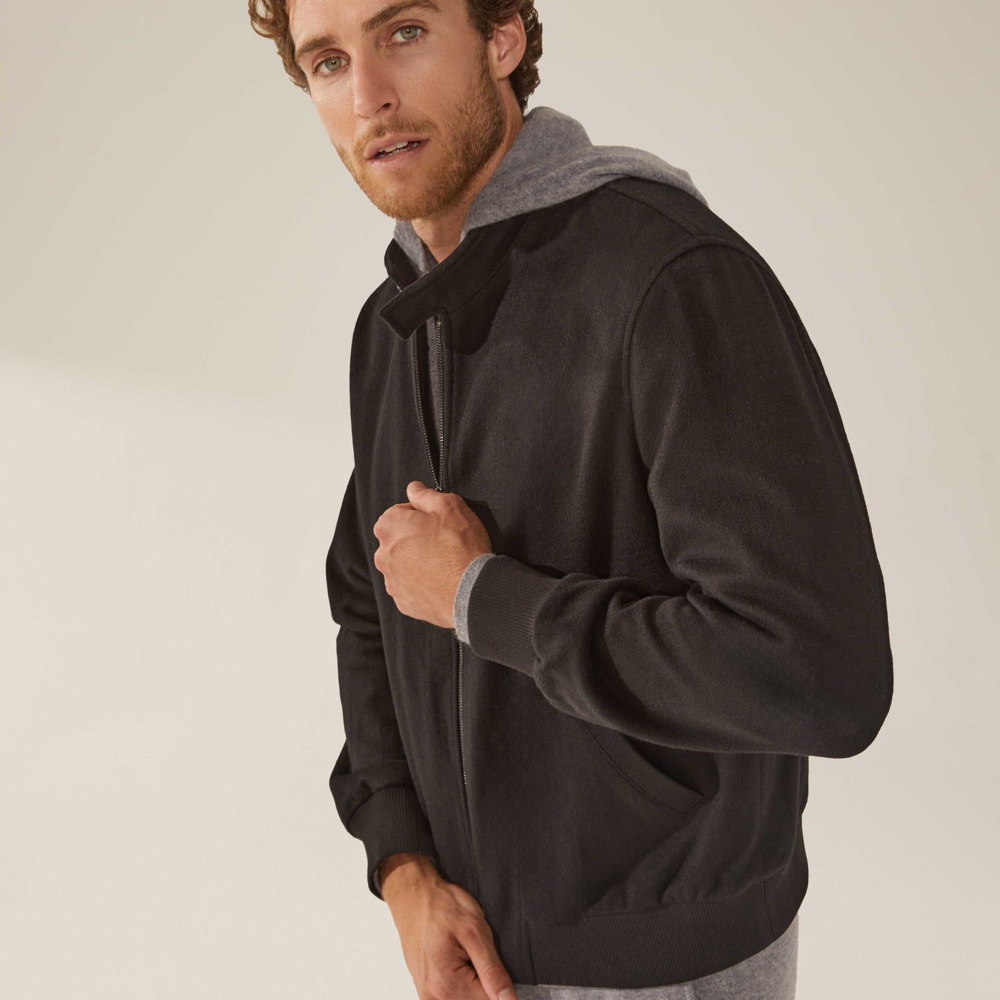 Chase Cashmere-Wool Bomber Jacket by Italic