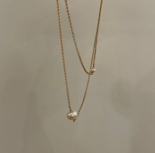 14k Pearl Necklace by VicStoneNYC Fine Jewelry