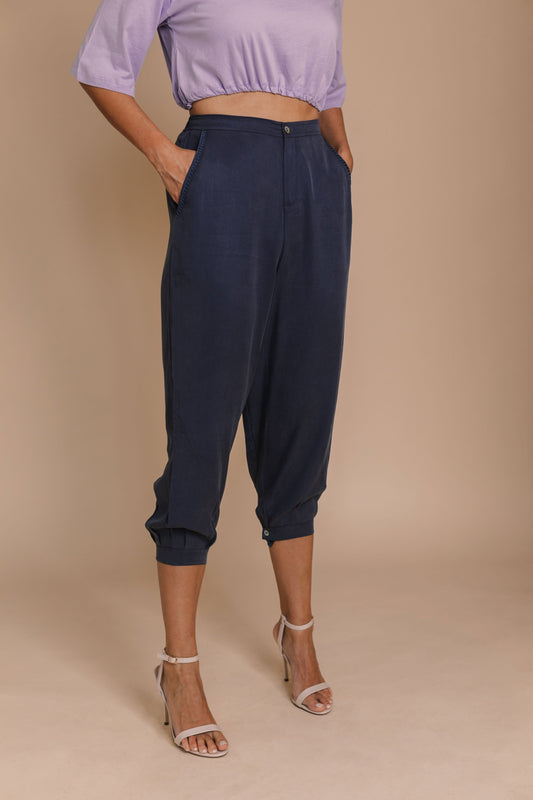 Organic Tencel Utilitarian Ankle Pants by BYNES NEW YORK | Apparel & Accessories